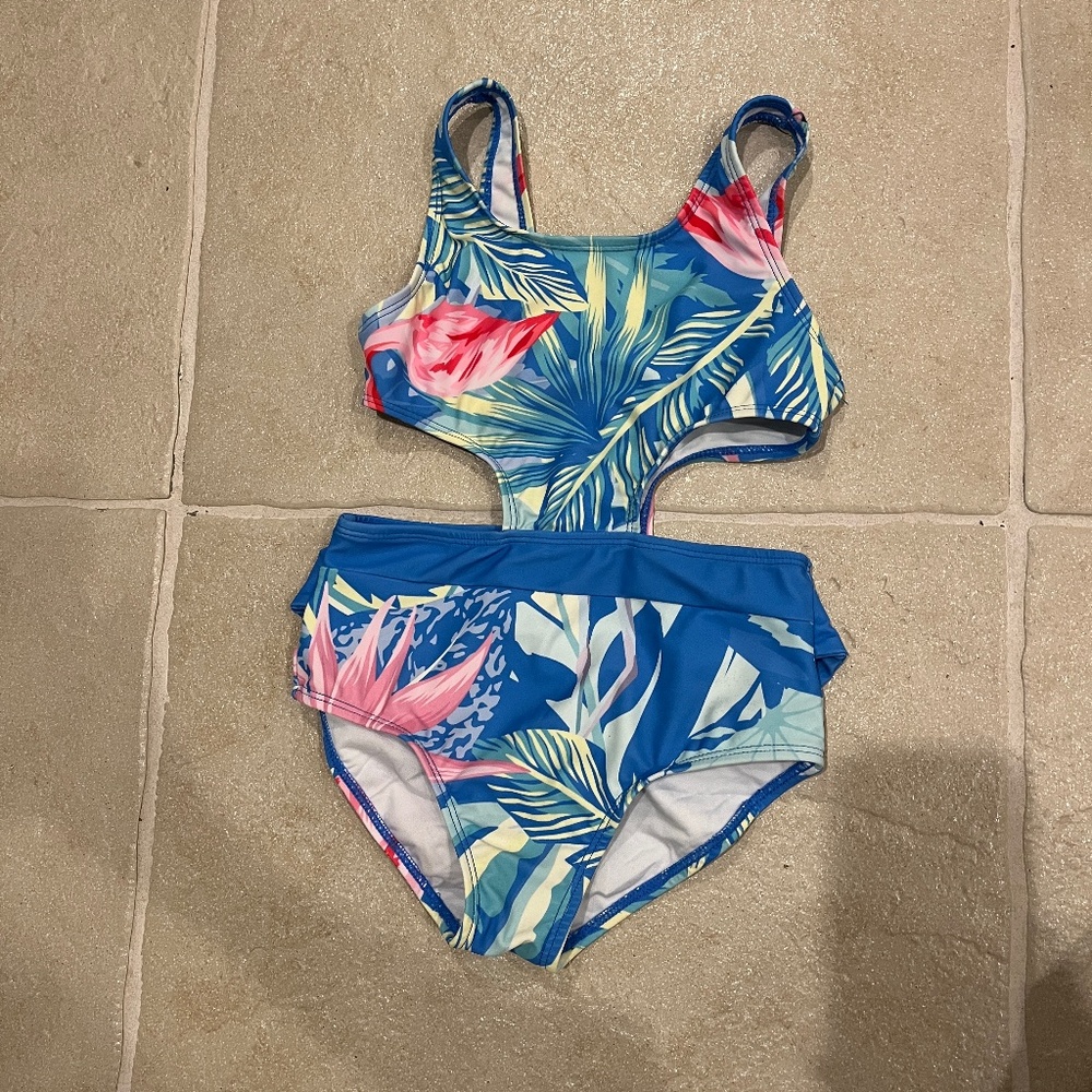This Blueberry Bay one-piece swimsuit with cutouts